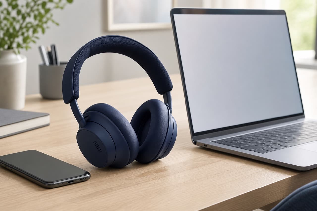Headphones for Remote Work: ANC, Microphones, Comfort and Multipoint