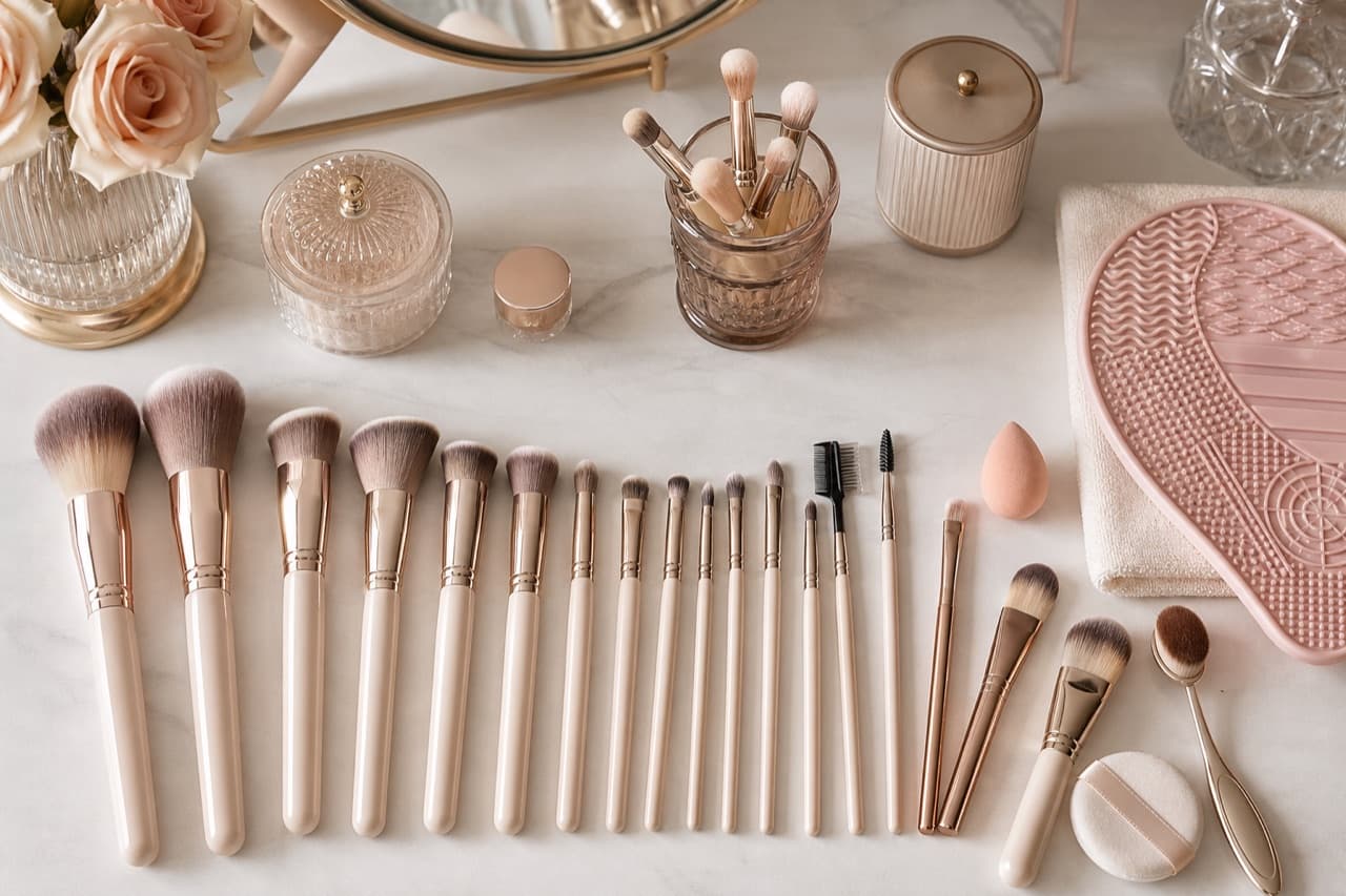 Makeup Brush Types, Uses and Cleaning Guide