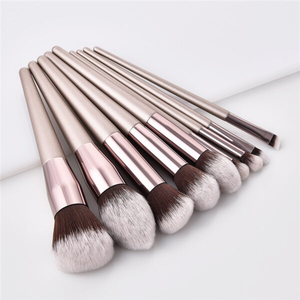 Champagne Color Makeup Brushes Set - Image 3