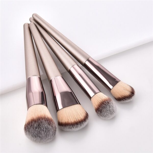 Champagne Color Makeup Brushes Set - Image 4